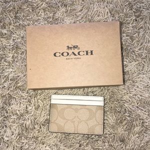 Brand new authentic coach card holder
